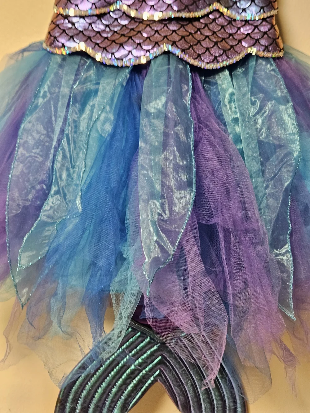 Mermaid Tutu Costume Dress - Purple & Blue Size 4